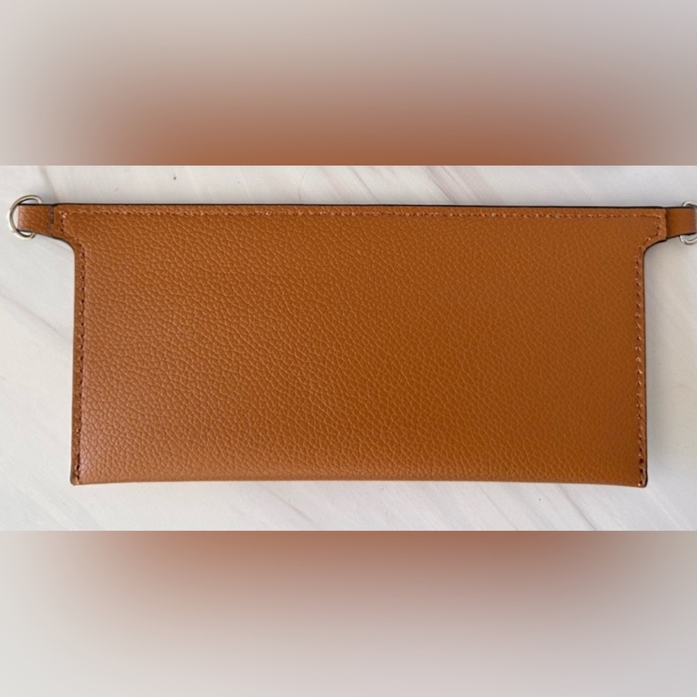 Wallet Insert 
Tan with Silver hardware
